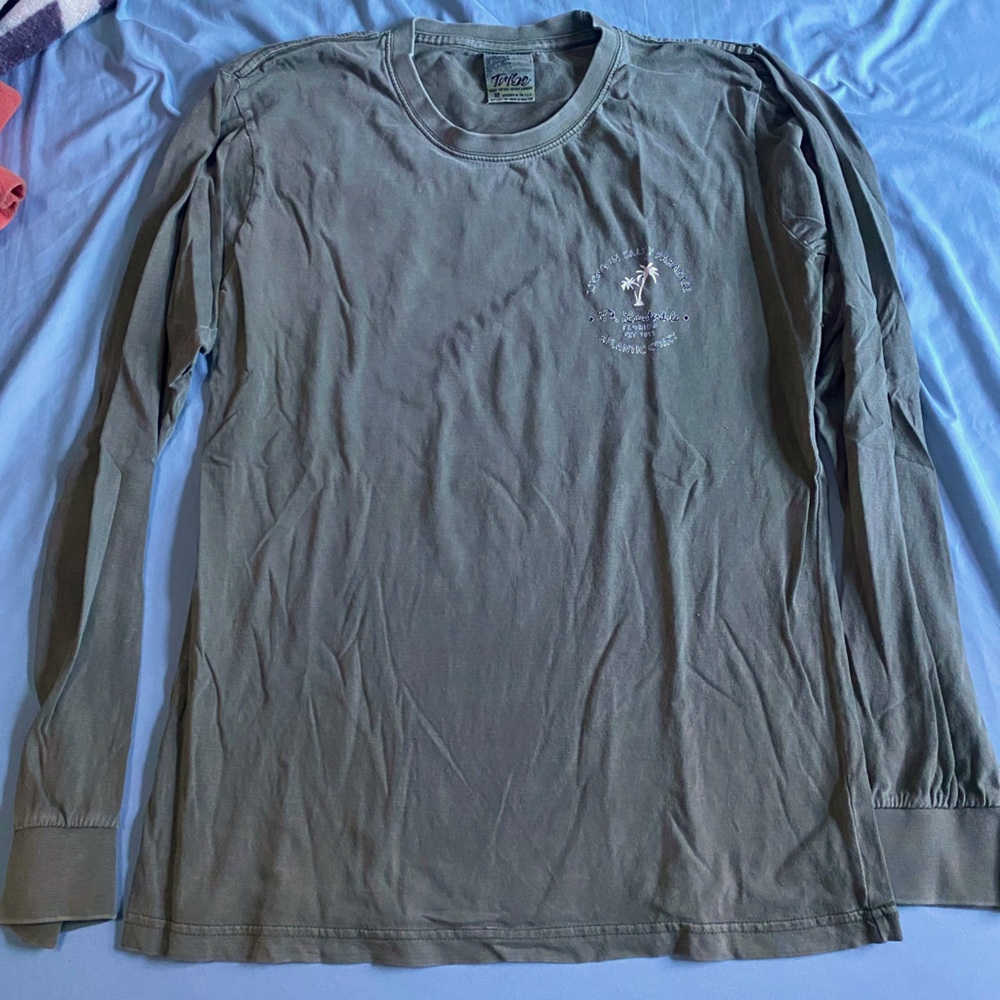 Tribe Dark Green Fort Lauderdale Florida Long Sleeve Men’s T Shirt